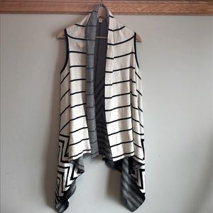 Merona chevron stripe draped op cardigan sweater